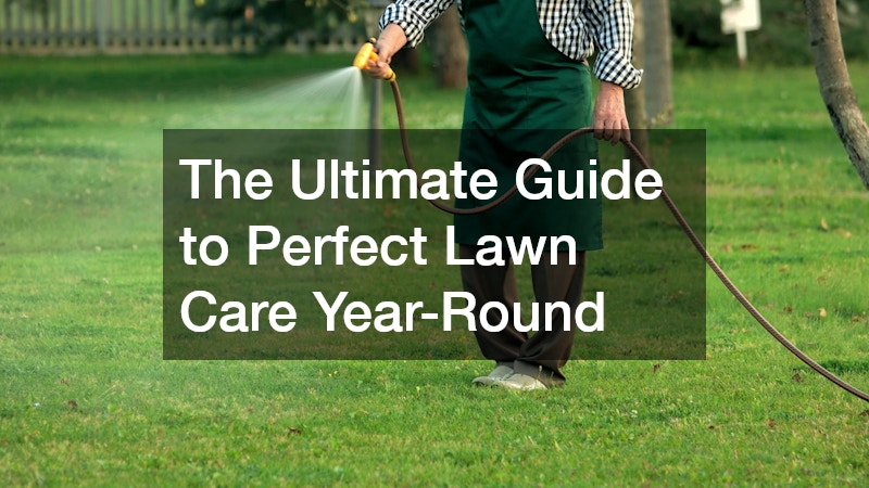 watering the lawn